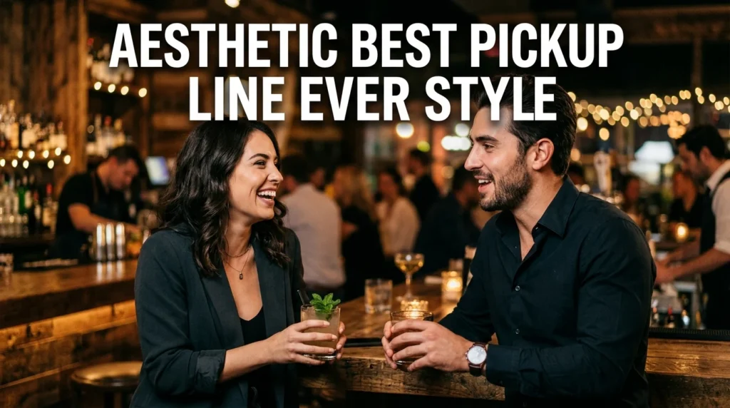 Aesthetic Best Pickup Line Ever Style