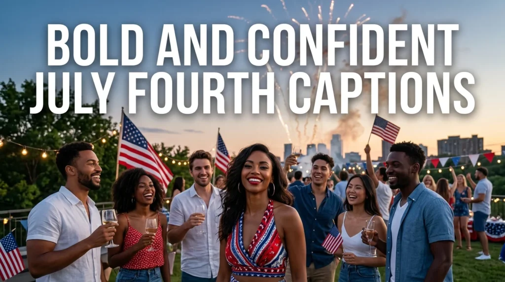 Bold And Confident July Fourth Captions