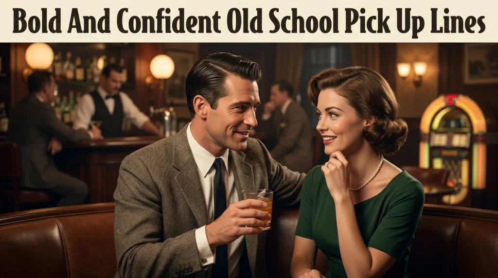 Bold And Confident Old School Pick Up Lines