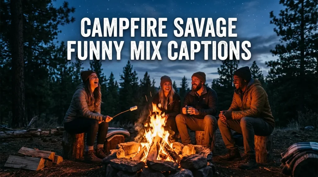 Campfire Savage Funny Mix Captions