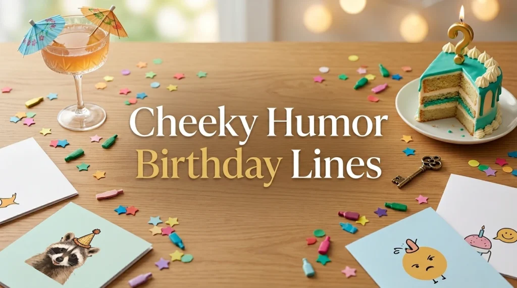 Cheeky Humor Birthday Lines