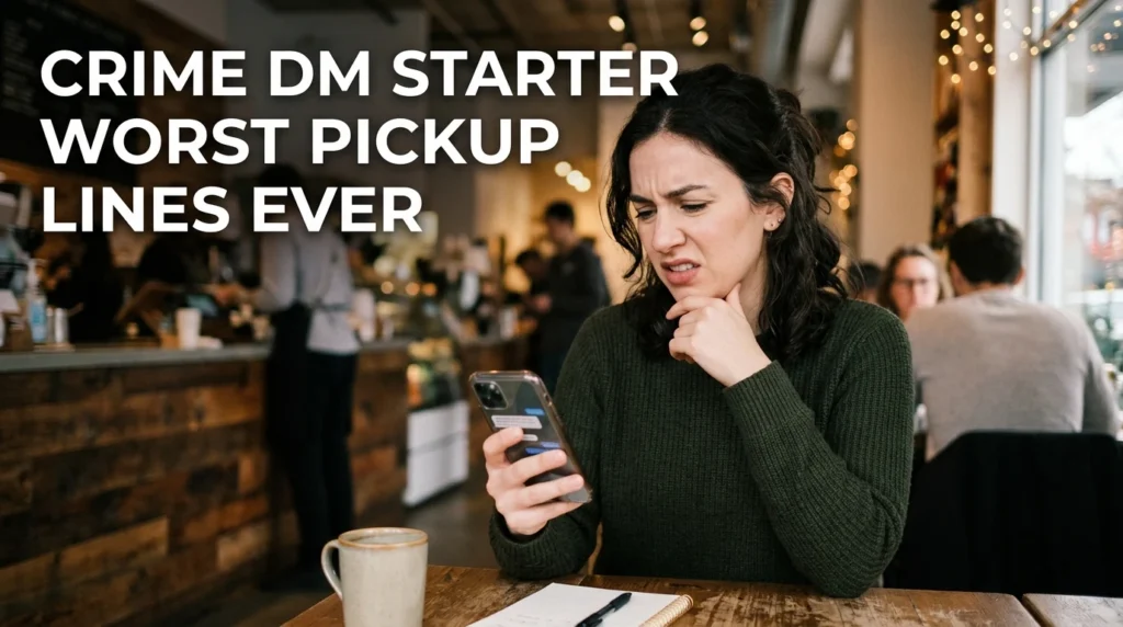 Crime DM Starter Worst Pickup Lines Ever