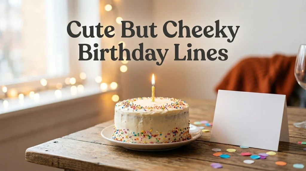Cute But Cheeky Birthday Lines