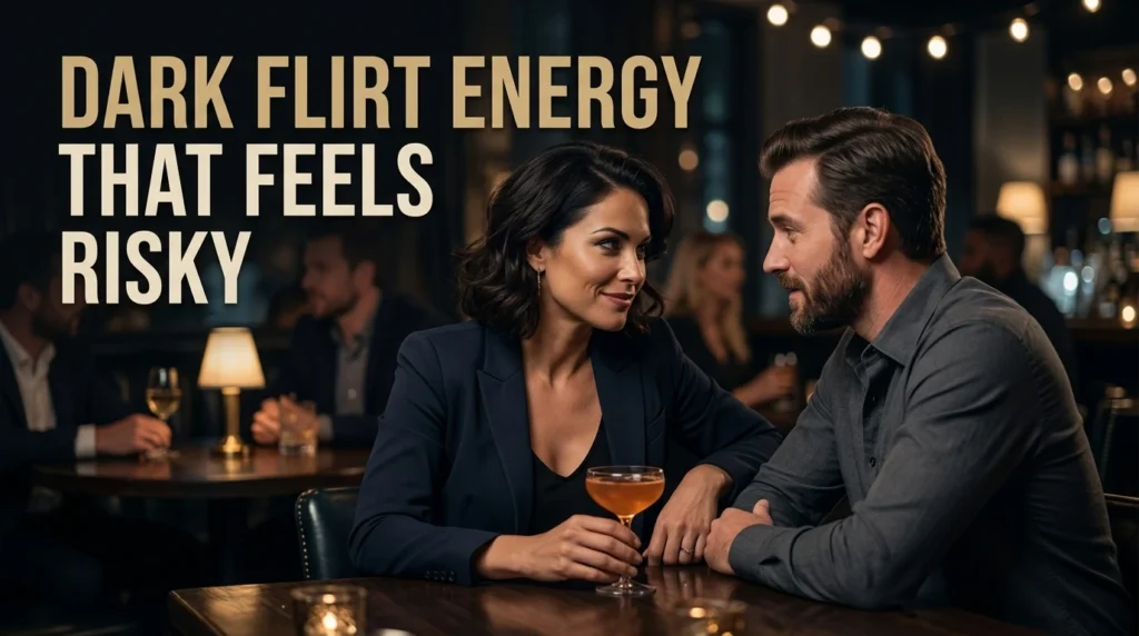 Dark Flirt Energy That Feels Risky