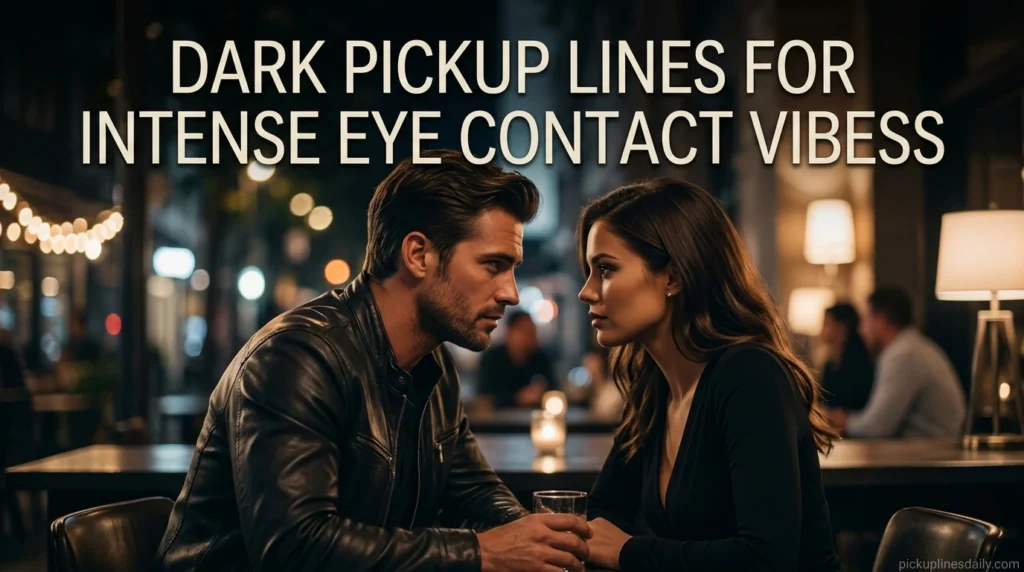 Dark Pickup Lines For Intense Eye Contact Vibes