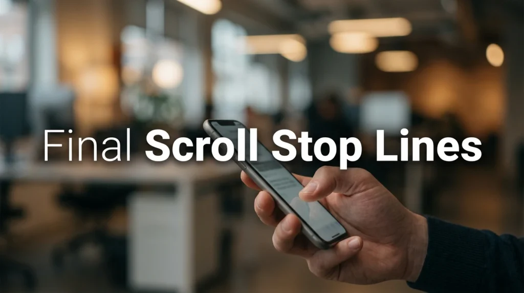 Final Scroll Stop Lines