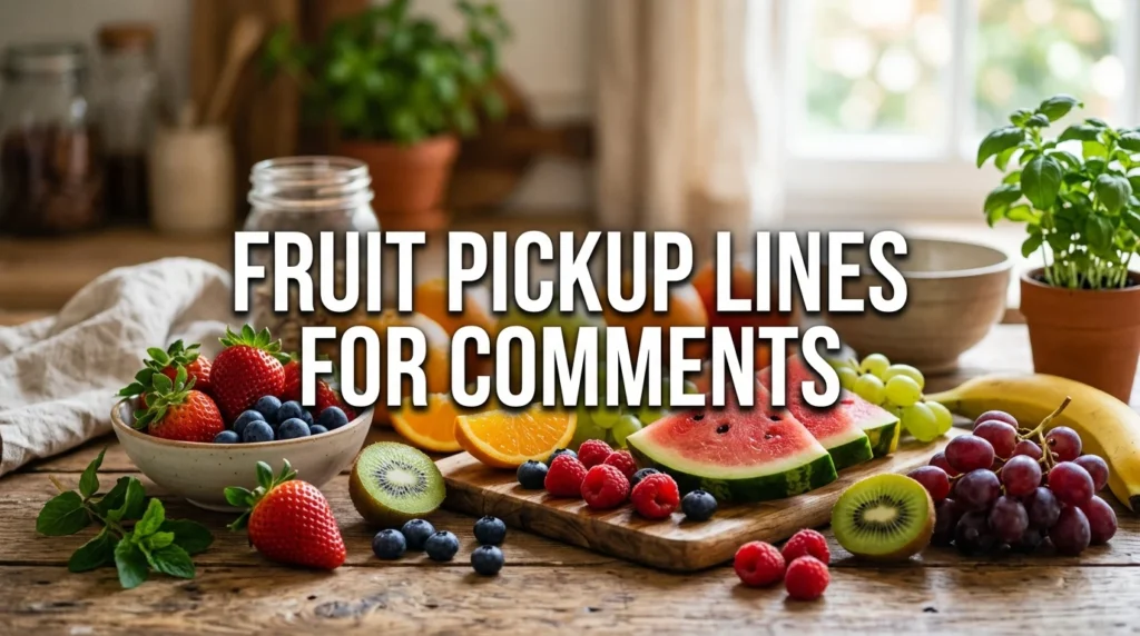 Fruit Pickup Lines For Comments