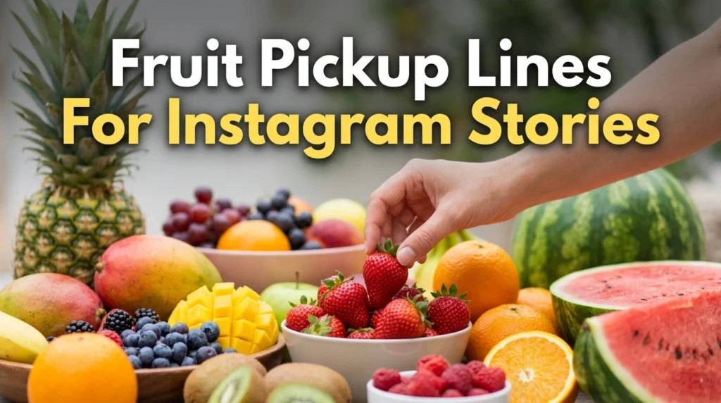 Fruit Pickup Lines For Instagram Stories