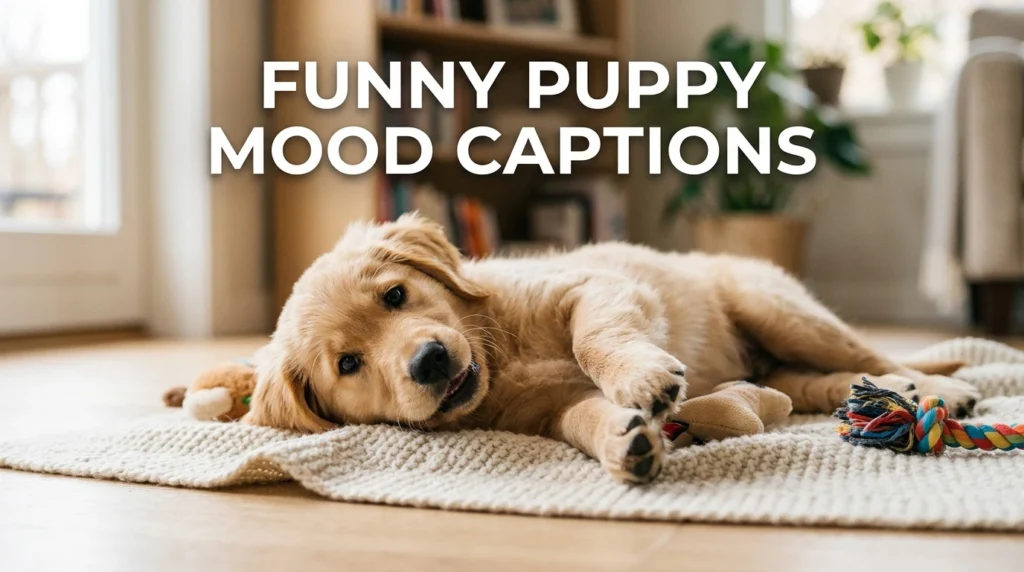 Funny Puppy Mood Captions