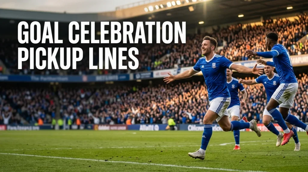 Goal Celebration Pickup Lines