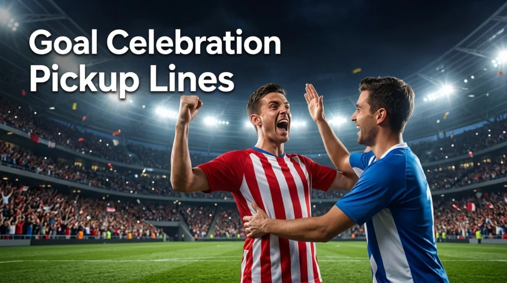 Goal Celebration Pickup Lines