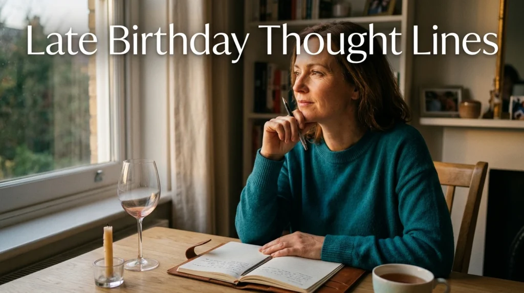 Late Birthday Thought Lines