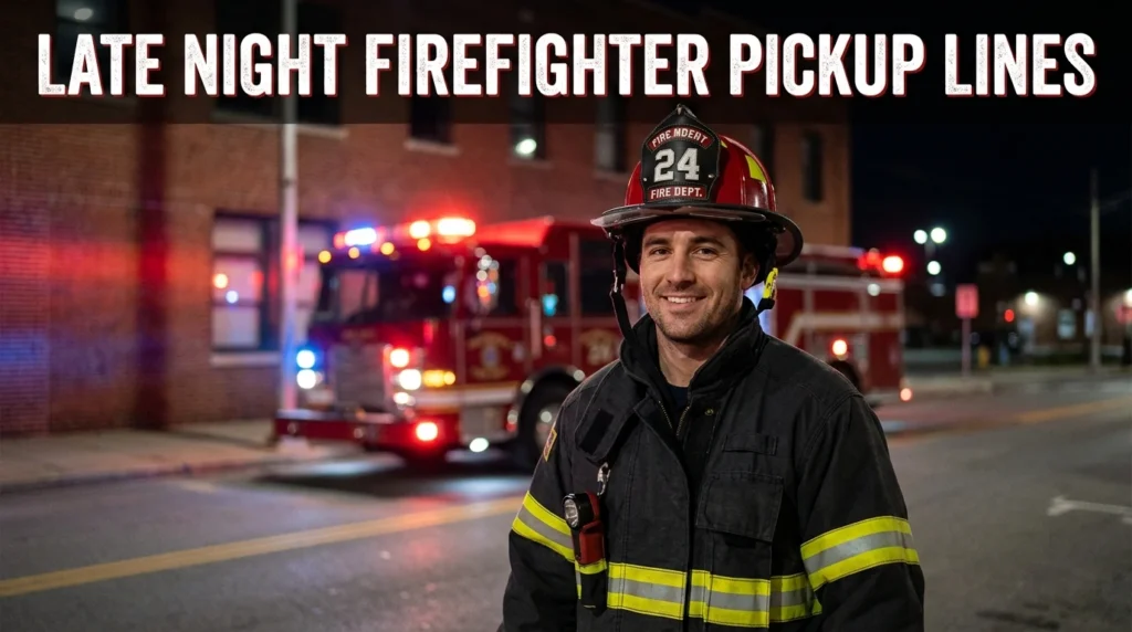 Late Night Firefighter Pickup Lines