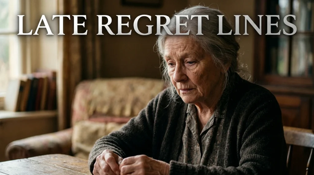 Late Regret Lines