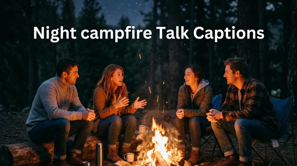  Night campfire Talk Captions