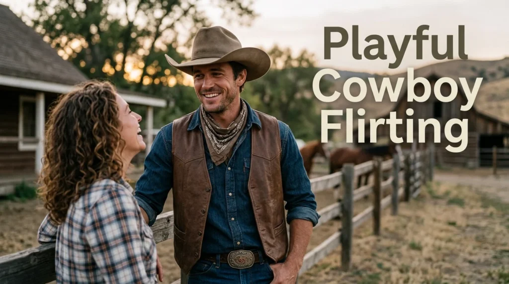 Playful Cowboy Flirting