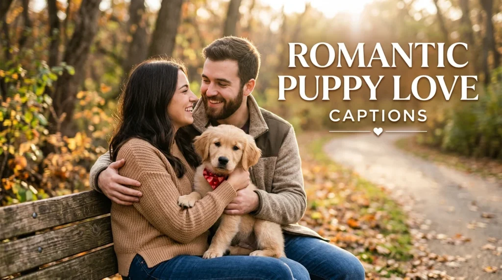 Romantic Puppy Love Captions