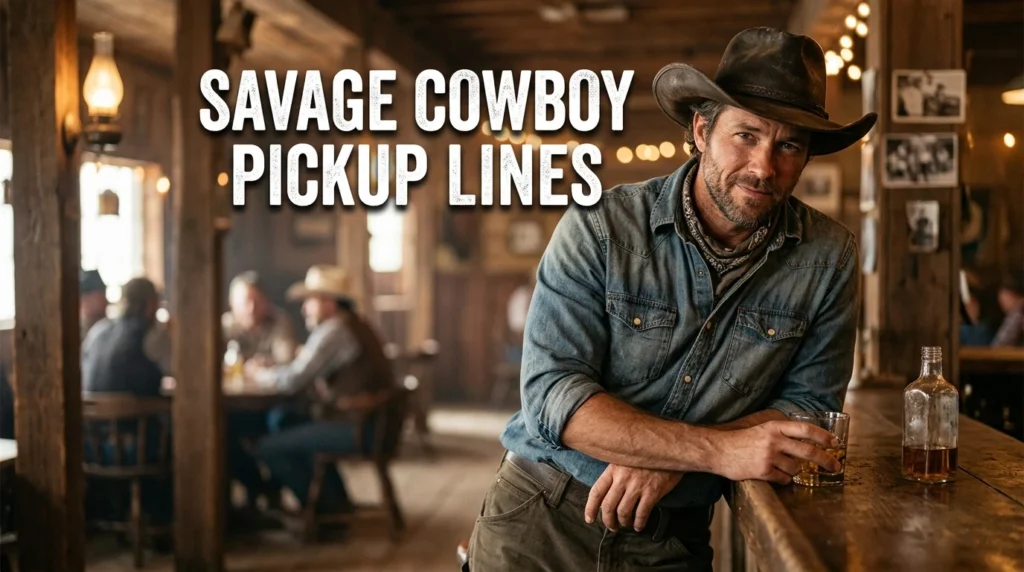 Savage Cowboy Pickup Lines