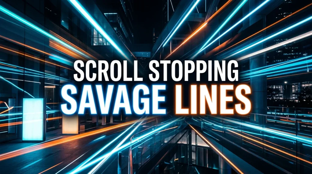 Scroll Stopping Savage Lines