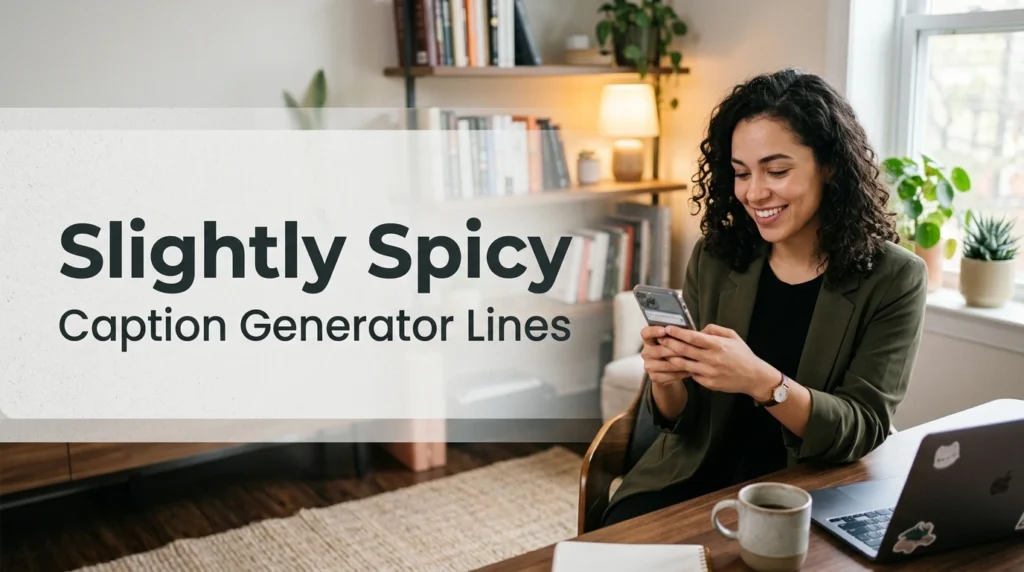 Slightly Spicy Caption Generator Lines