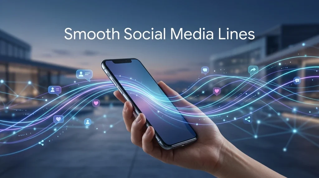 Smooth Social Media Lines