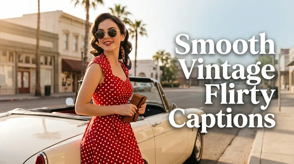 Smooth Vintage Flirty Captions