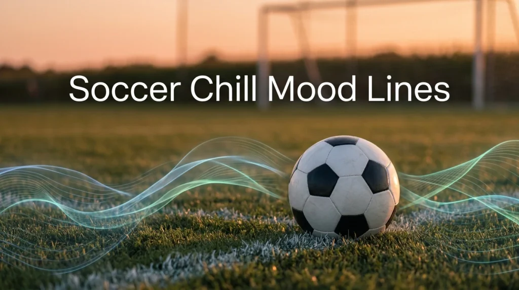 Soccer Chill Mood Lines