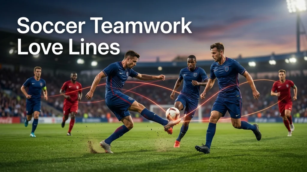 Soccer Teamwork Love Lines