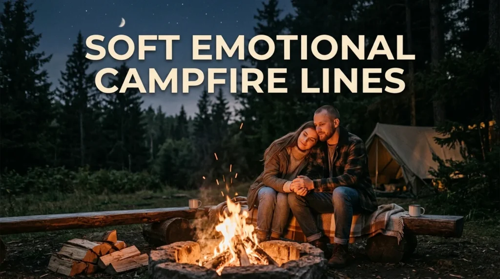 Soft Emotional Campfire Lines