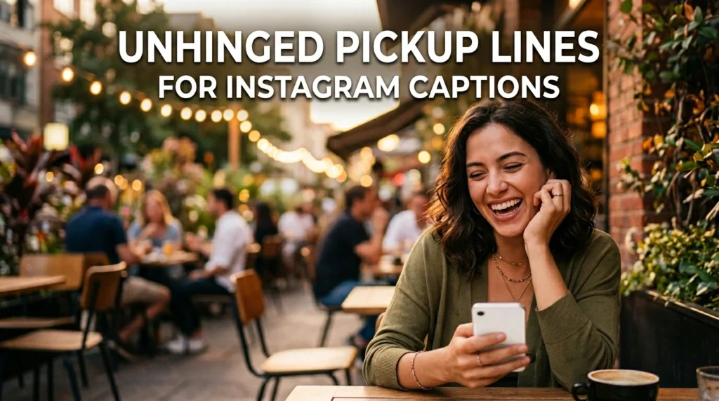 Unhinged Pickup Lines For Instagram Captions