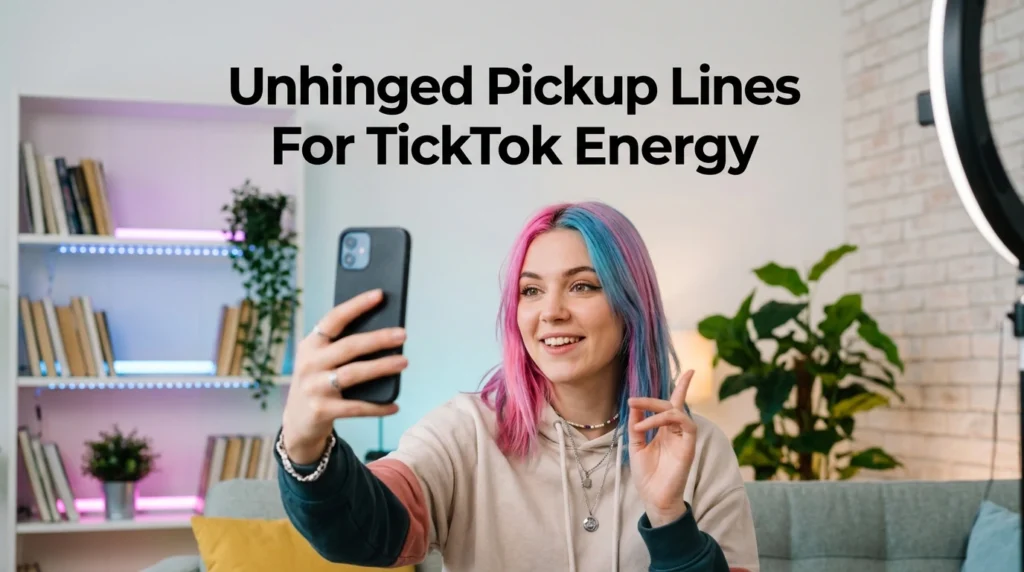 Unhinged Pickup Lines For TikTok Energy