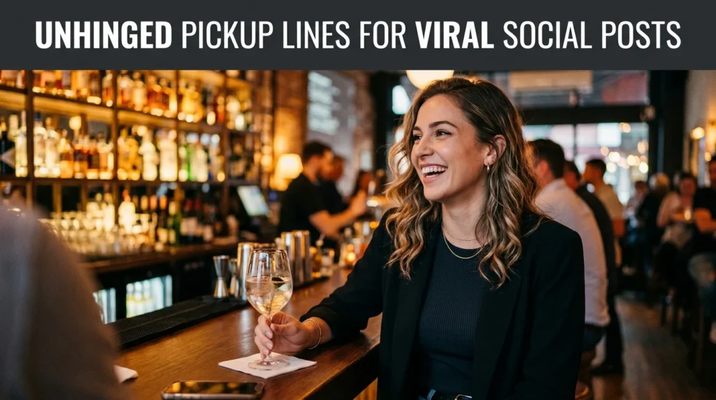 Unhinged Pickup Lines For Viral Social Posts