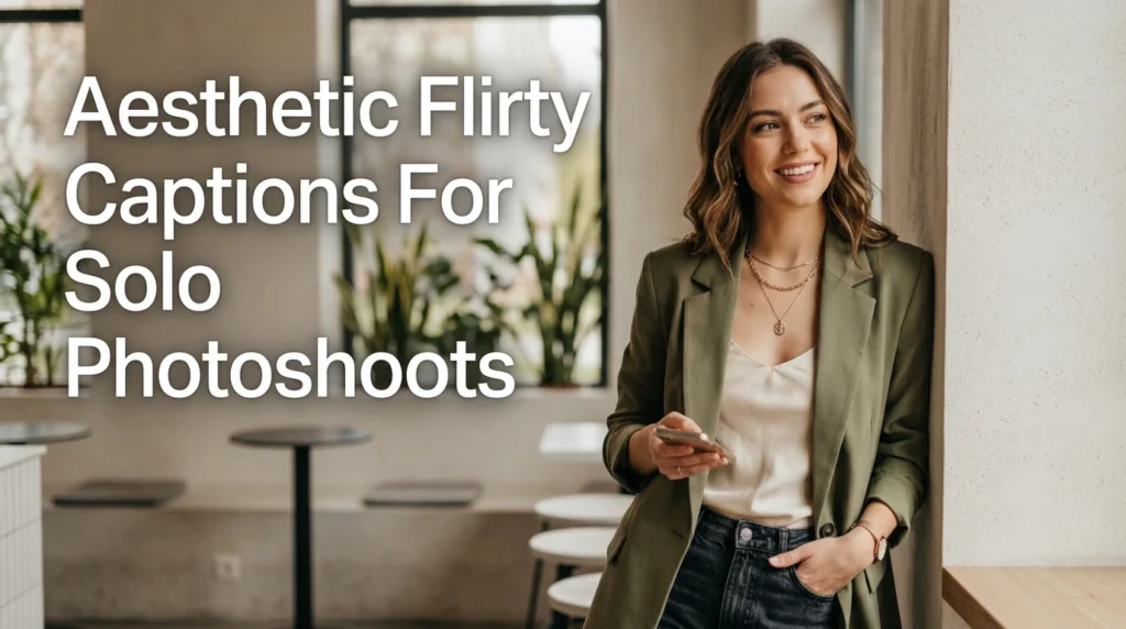 Aesthetic Flirty Captions For Solo Photoshoots