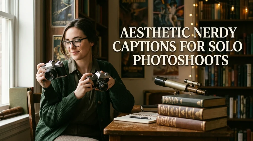 Aesthetic Nerdy Captions For Solo Photoshoots