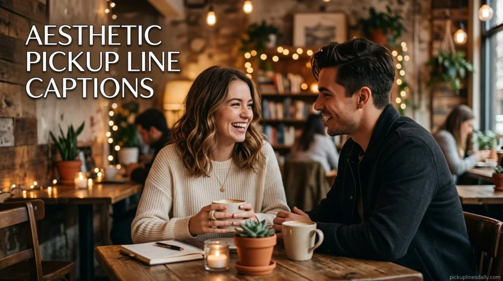 aesthetic pickup line captions