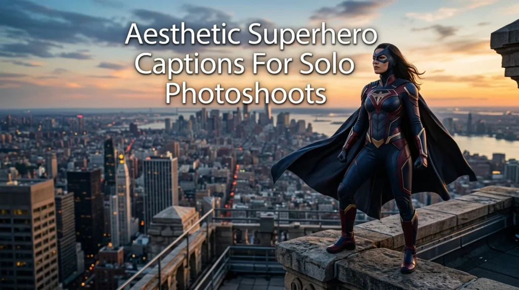 Aesthetic Superhero Captions For Solo Photoshoots