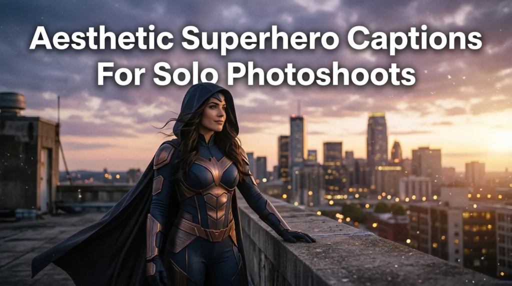 Aesthetic Superhero Captions For Solo Photoshoots