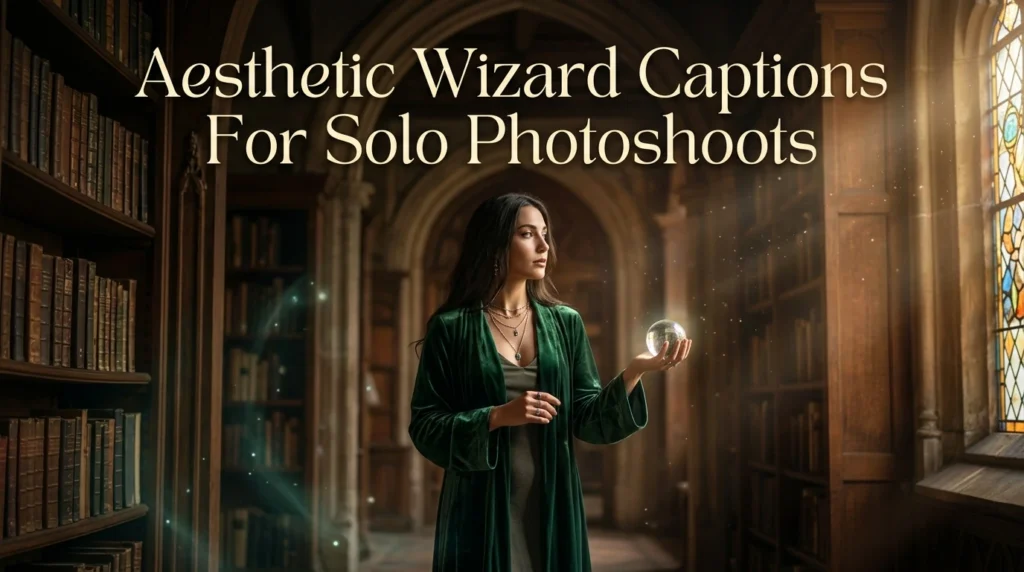 Aesthetic Wizard Captions For Solo Photoshoots