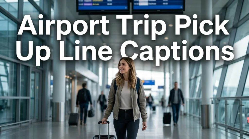 Airport Trip Pick Up Line Captions