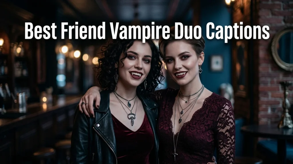 Best Friend Vampire Duo Captions