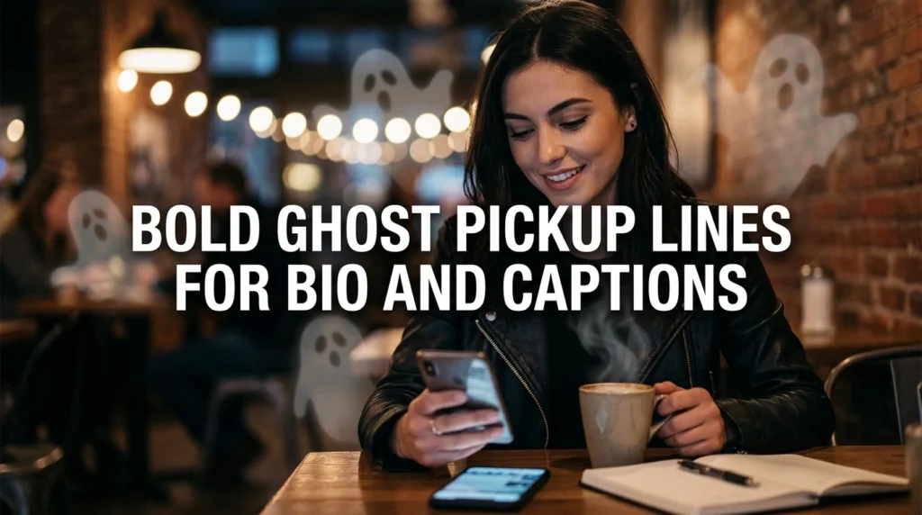 Bold Ghost Pickup Lines For Bio And Captions