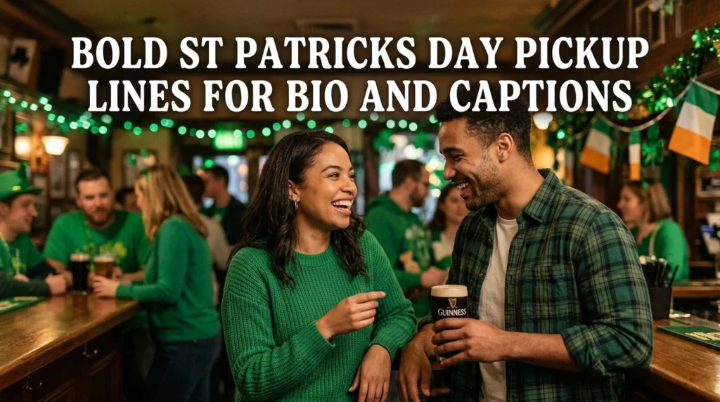Bold St Patricks Day Pickup Lines For Bio And Captions