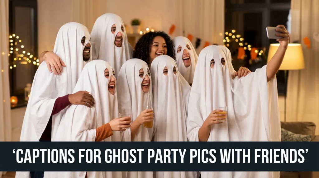 Captions For Ghost Party Pics With Friends