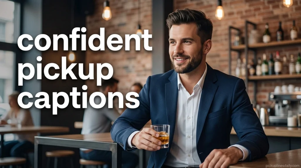 confident pickup captions