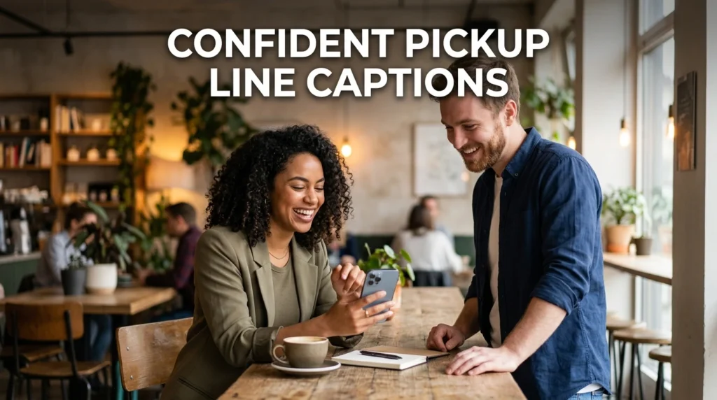 confident pickup line captions