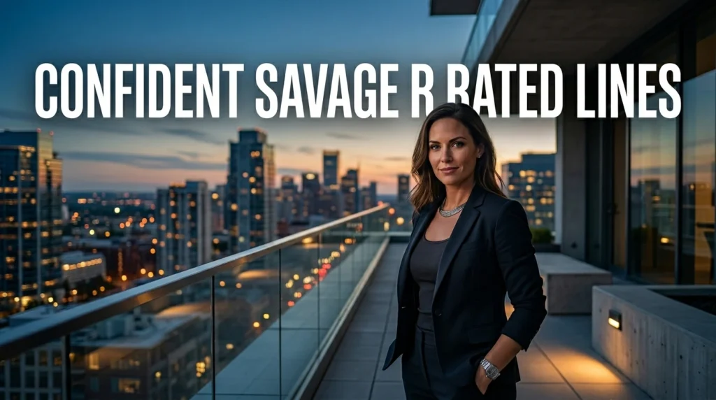 confident savage r rated lines