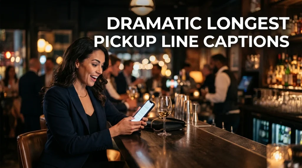 Dramatic Longest Pickup Line Captions