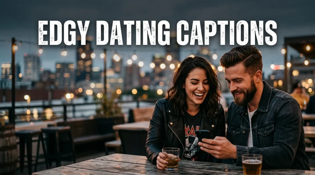edgy dating captions