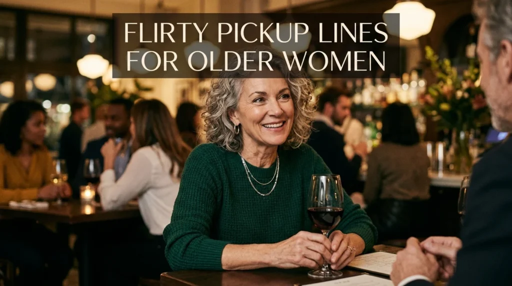 Flirty Pickup Lines For Older Women