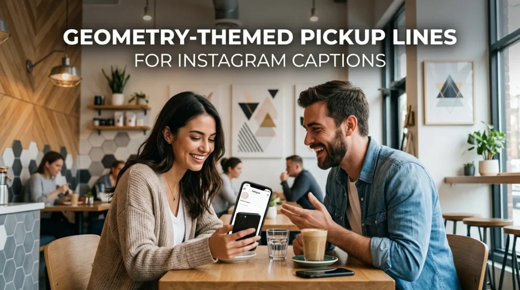 Geometry-Themed Pickup Lines For Instagram Captions